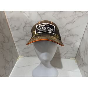 Butcher Block Quality Meats Camouflage Trucker Hat, Unisex, Adjustable, One Size